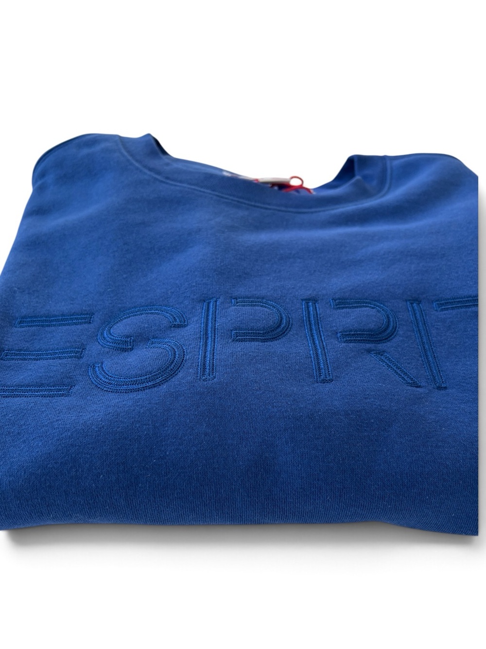 ESPRIT Royal Blue Embroidered Logo Sweatshirt, Size Large NWT